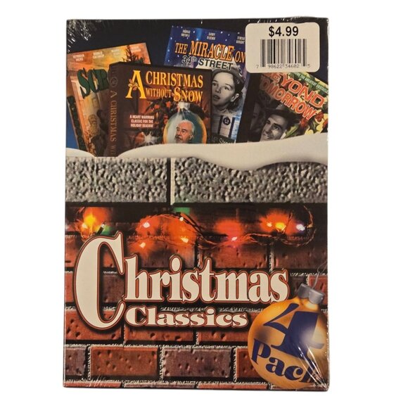 Christmas Classics 4 Pack DVD New Sealed Scrooge  Without Snow  Beyond Tomorrow - Picture 1 of 11